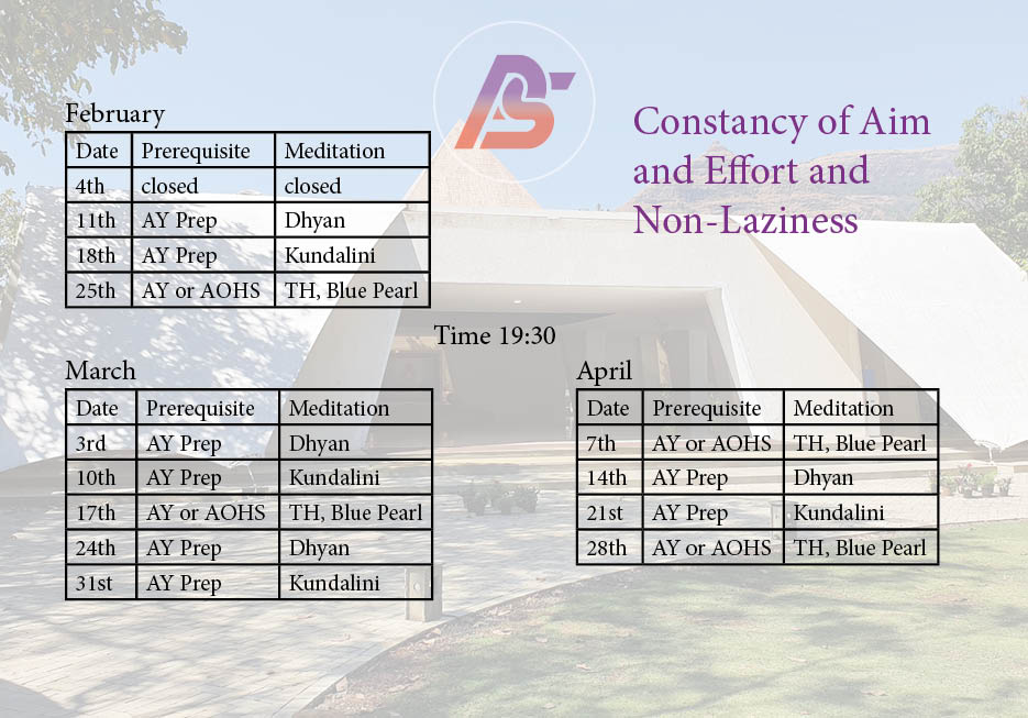 February-April Calendar
